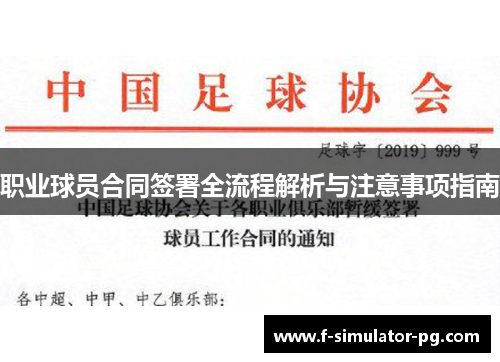 职业球员合同签署全流程解析与注意事项指南